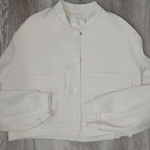 Women's Cream Bomber Jacket